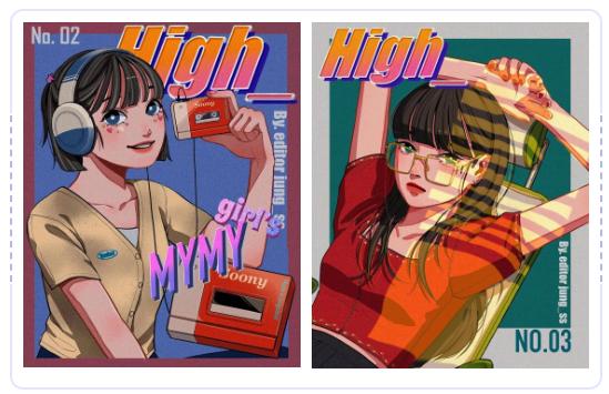 创意爱心插画素材,插画大全100张