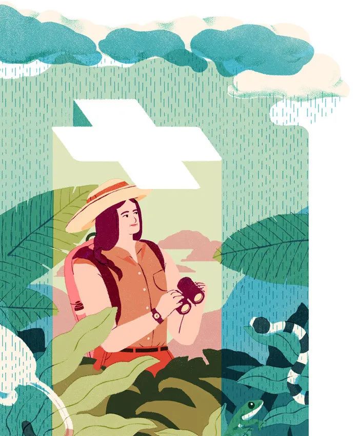 精妙的细节和色彩插画,插画作品想象力是最吸引人的色彩