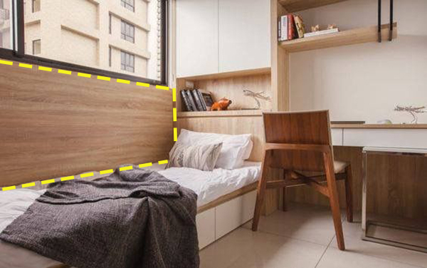 榻榻米床头做护墙板,护墙板可以代替床头柜吗