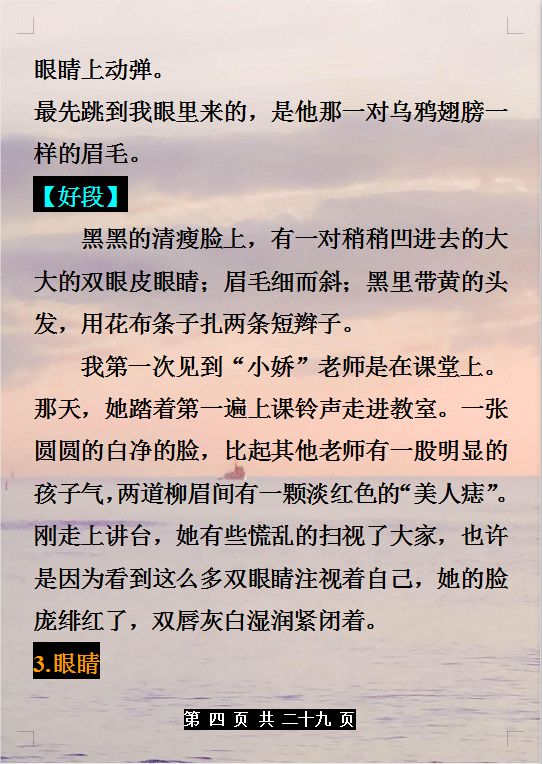 满分作文好句好段摘录,小学生语文作文好句好段摘抄