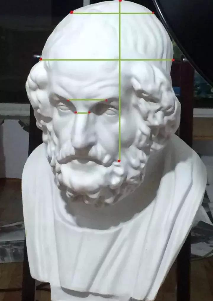 石膏像琴女素描步骤图,素描教程石膏像的步骤解析