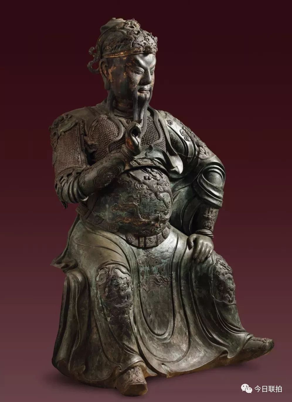宋代关公铜像价格,关公陶瓷佛像19寸