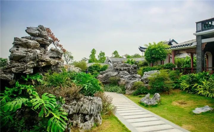 庭院置石风水图,庭院置石风水布局