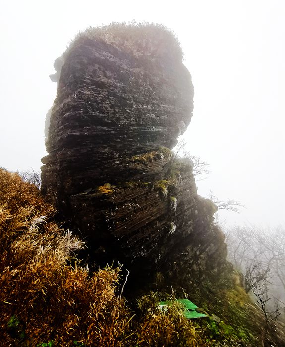 雨中的梵净山景色,烟雨梵净山
