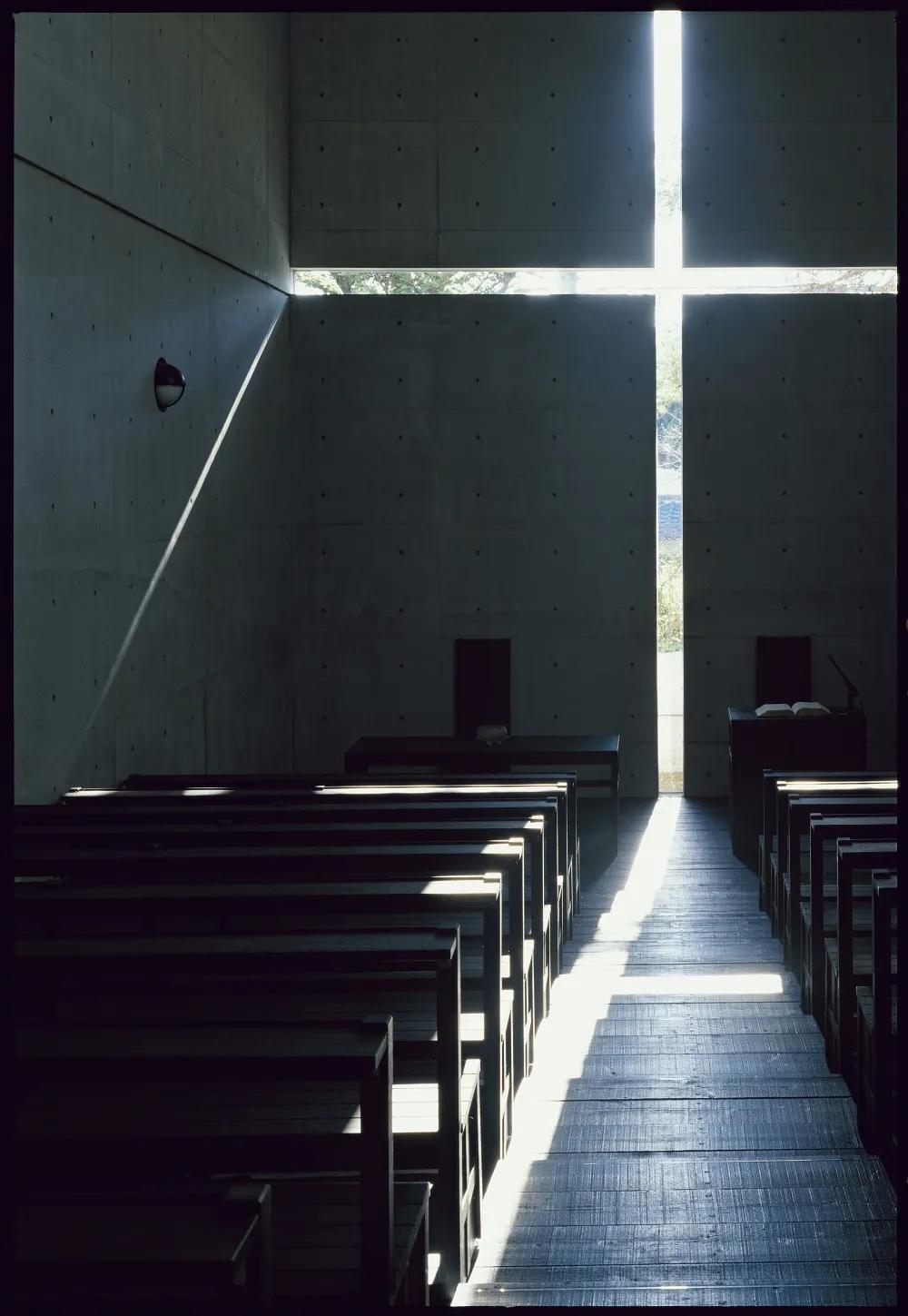 安藤忠雄水之教堂俯视图,安藤忠雄小众惊艳之作