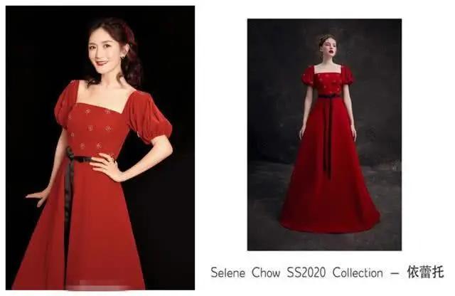 谢娜高级感宫廷裙,谢娜穿宽松连衣裙