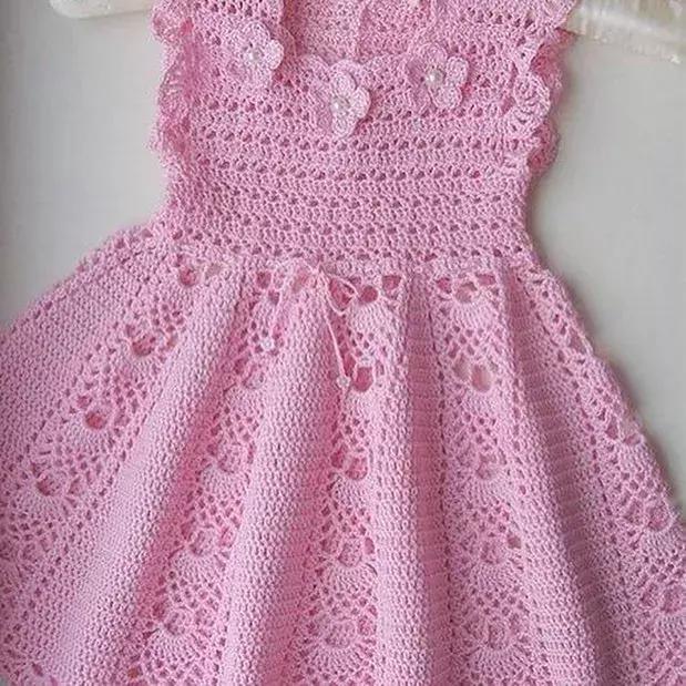 儿童毛线裙子最新款样衣,宝宝毛线衣最新款式