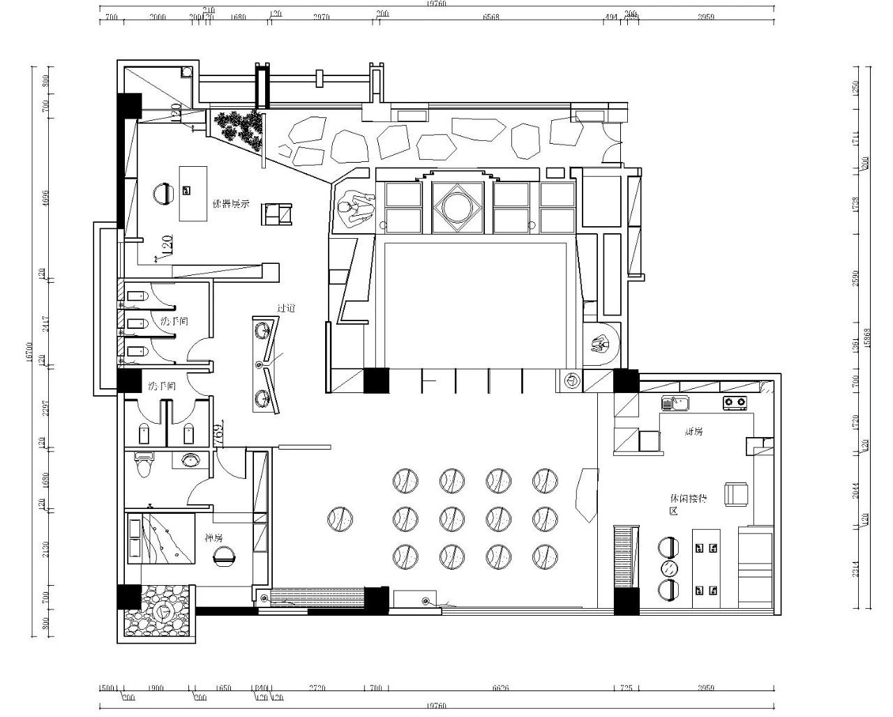 *安泰**保利商务大厦22楼智悲禅修中心300平会所装修,完工实景拍摄