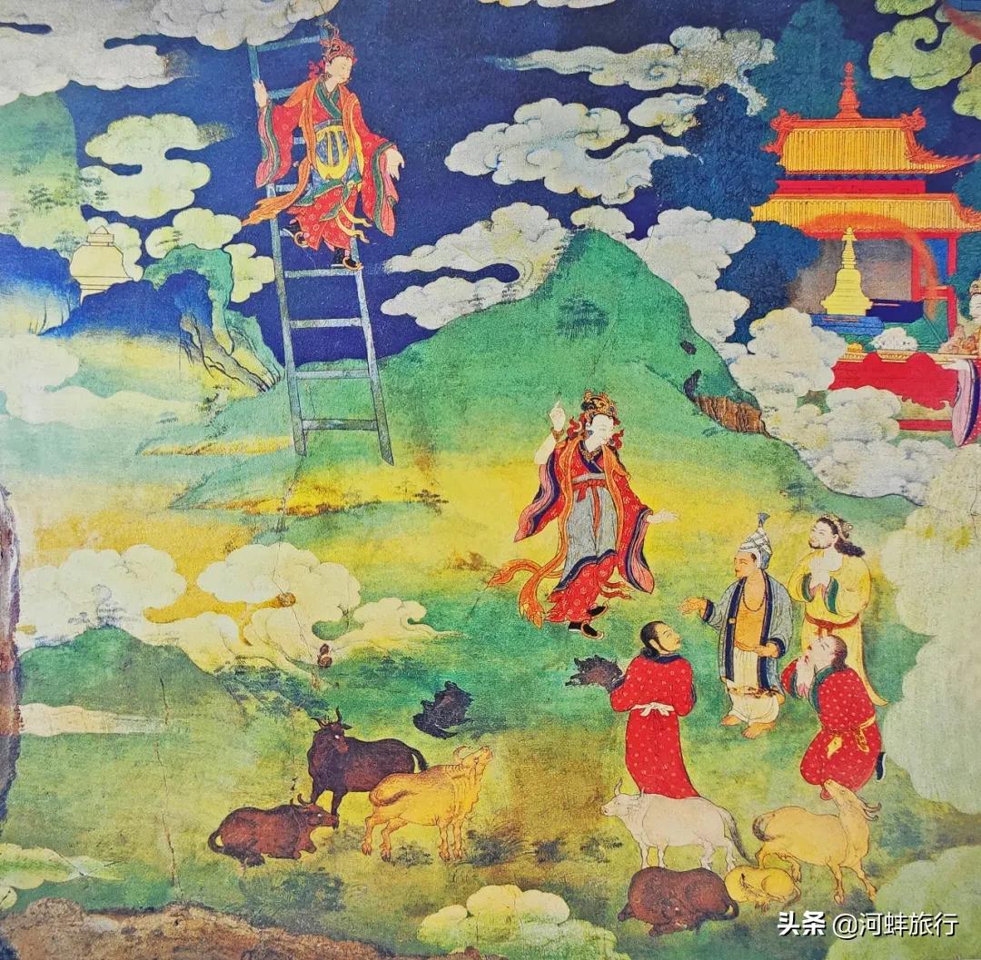 布达拉宫壁画西藏历史,吐蕃国布达拉宫壁画