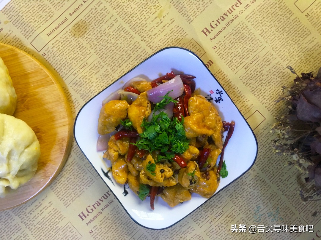 豆泡做火锅,老式豆泡做法