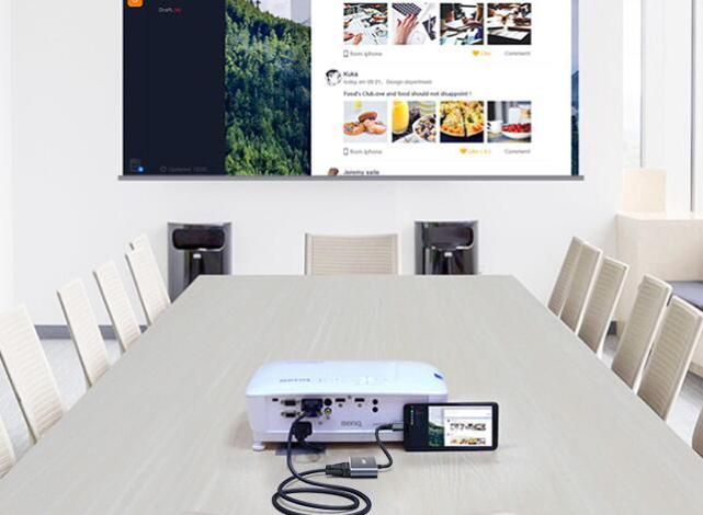 电脑用hdmi转vga连接投影仪没声音,hdmi转vga笔记本连接投影仪