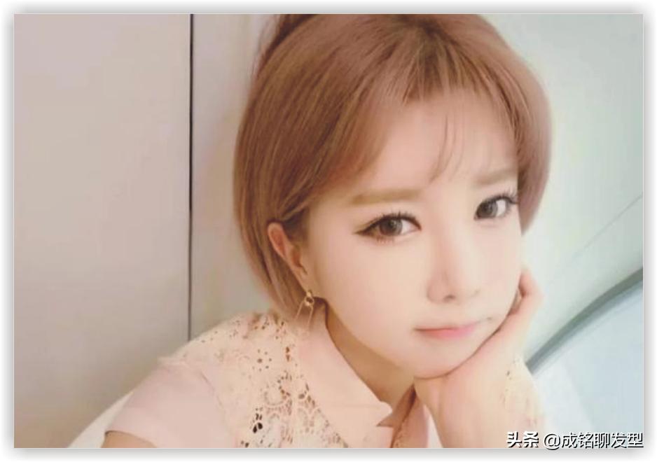 谁说圆脸不适合狼尾,圆脸短发不要刘海发型酷酷的