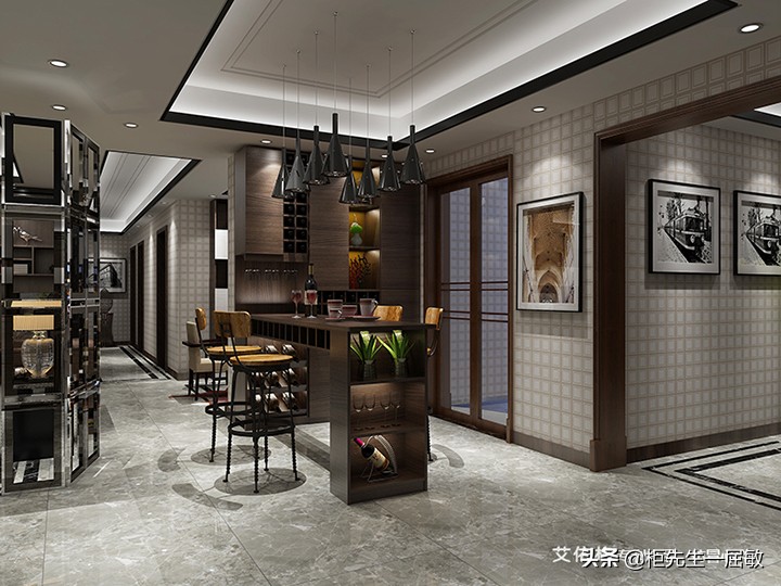 新中式整体酒柜效果图简单又漂亮,最美观实用酒柜2022年