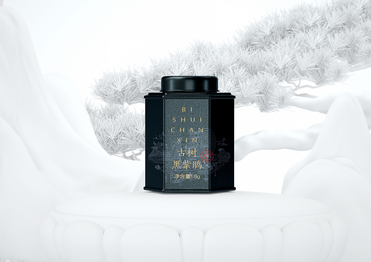 国潮中国风茶叶包装设计,茶叶包装国潮风