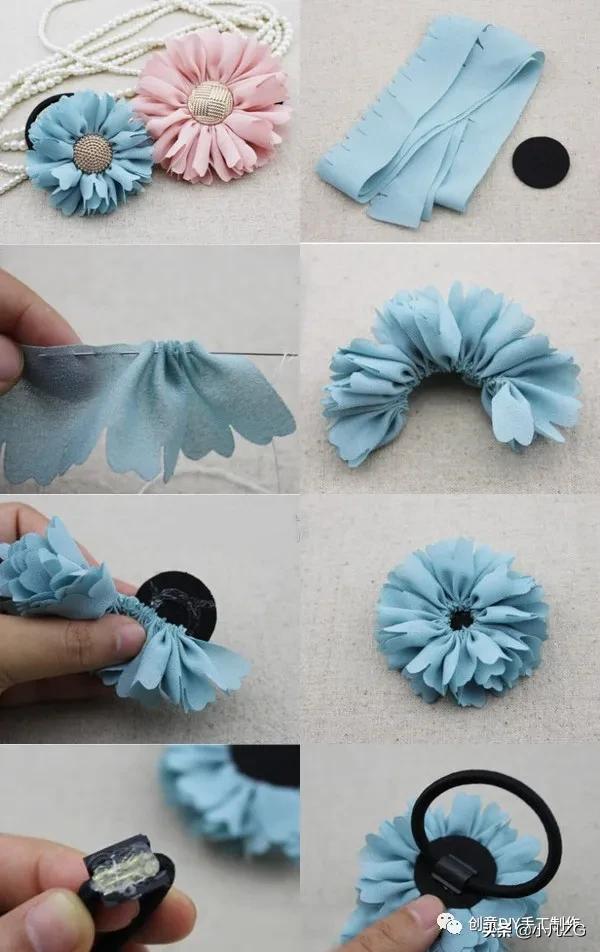如何用旧衣服做发饰,旧衣服做蝴蝶结发饰