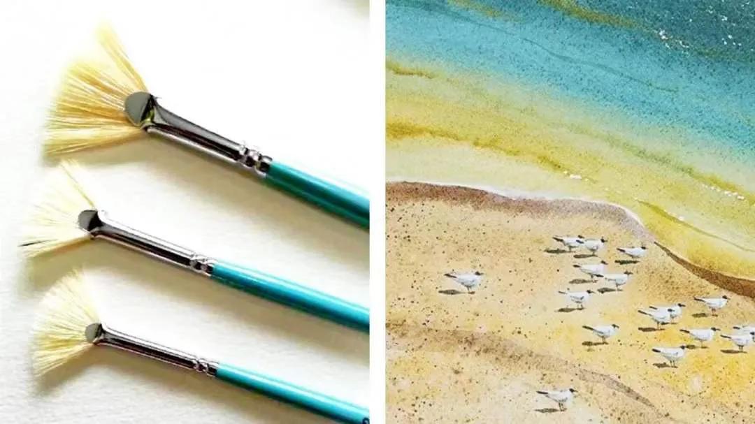 水彩画怎么选笔,水彩画颜料初学者推荐