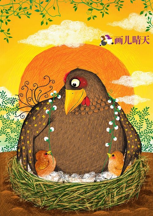 唯美插画壁纸动物,简单又漂亮的动物插画