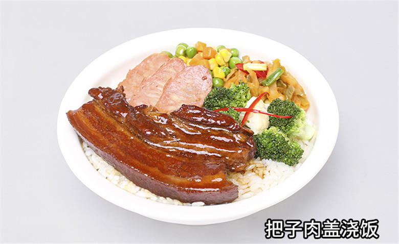 特别有食欲的盖浇饭,非常好吃的盖饭你看着有食欲吗