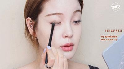 单眼皮眼妆的画法初学者视频,圆眼单眼皮内眦赘皮眼妆画法