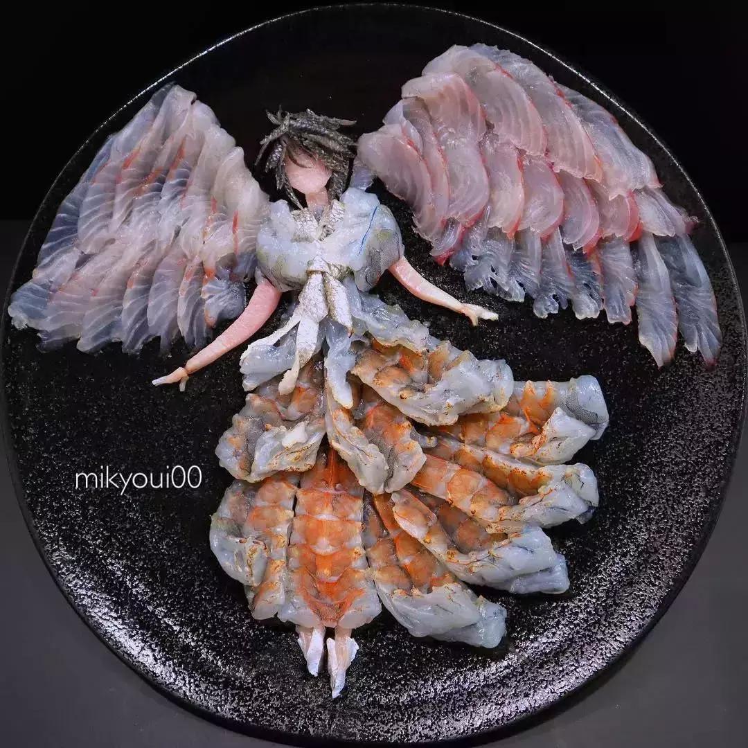 他用3d作画每张图都美到窒息,用三文鱼作画也能美到爆