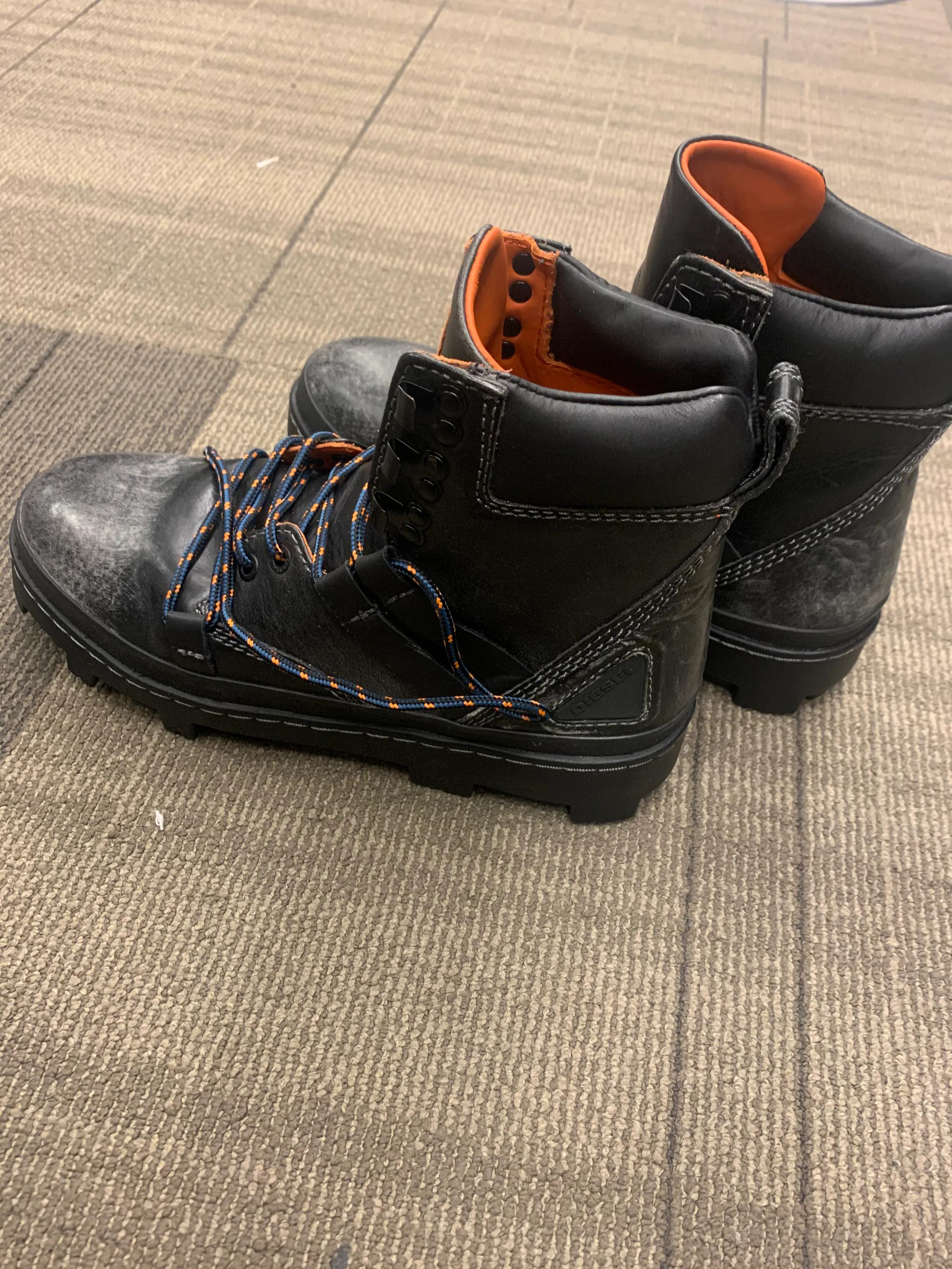 种草男鞋,马丁靴男款diesel