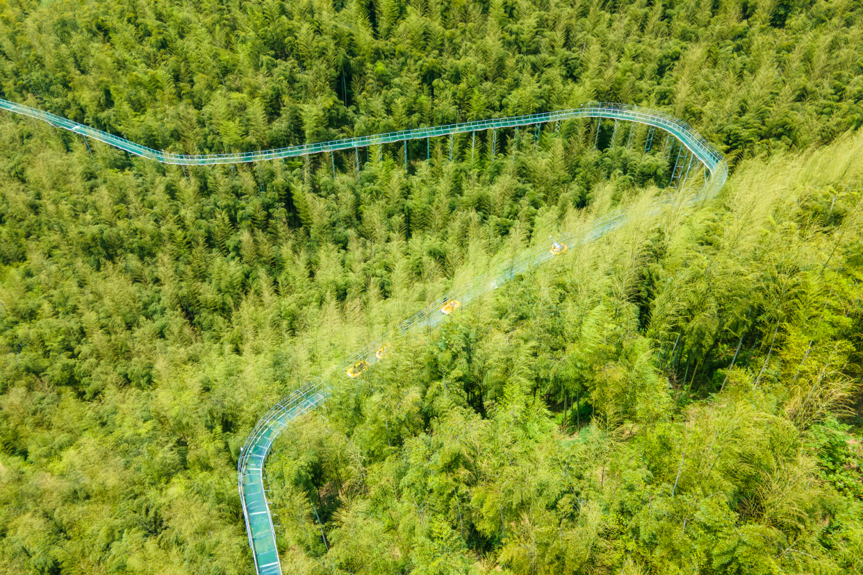 安吉最刺激的漂流,安吉大竹海玻璃漂流