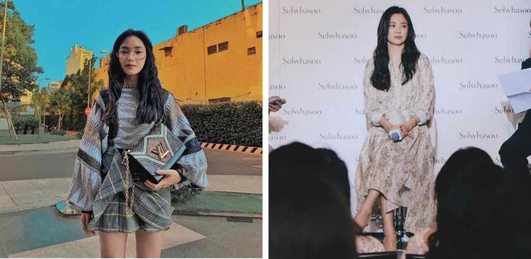 韩国撞脸宋慧乔的年轻女明星,长相甜美撞脸宋慧乔