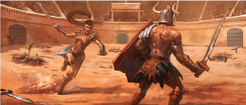 喜欢斗兽的罗马人，能进行百天狂欢，而奴隶胜利就能改变命运