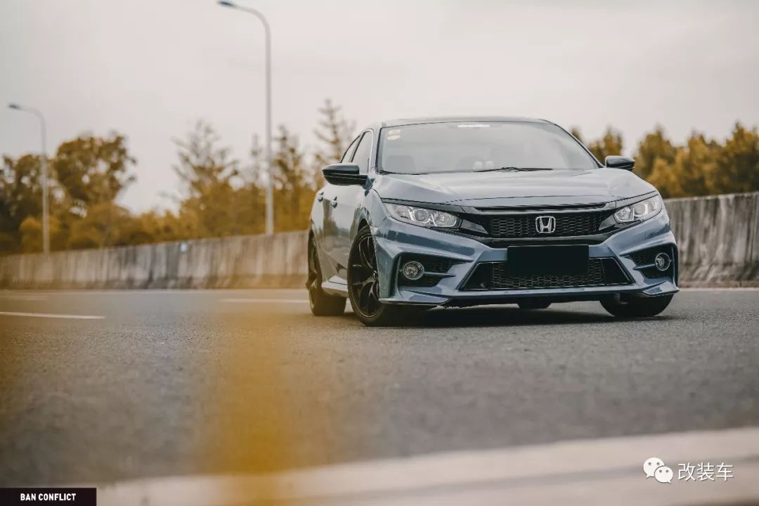 水泥灰十代思域改装,思域十代改装水泥灰