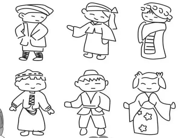 简笔画人物简单又好看画法,简笔画入门100张儿童简笔画