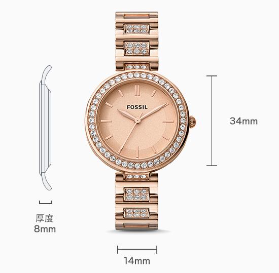 杨紫同款，Fossil欧美时尚水钻表！戴上它璀璨光华，亮如繁星
