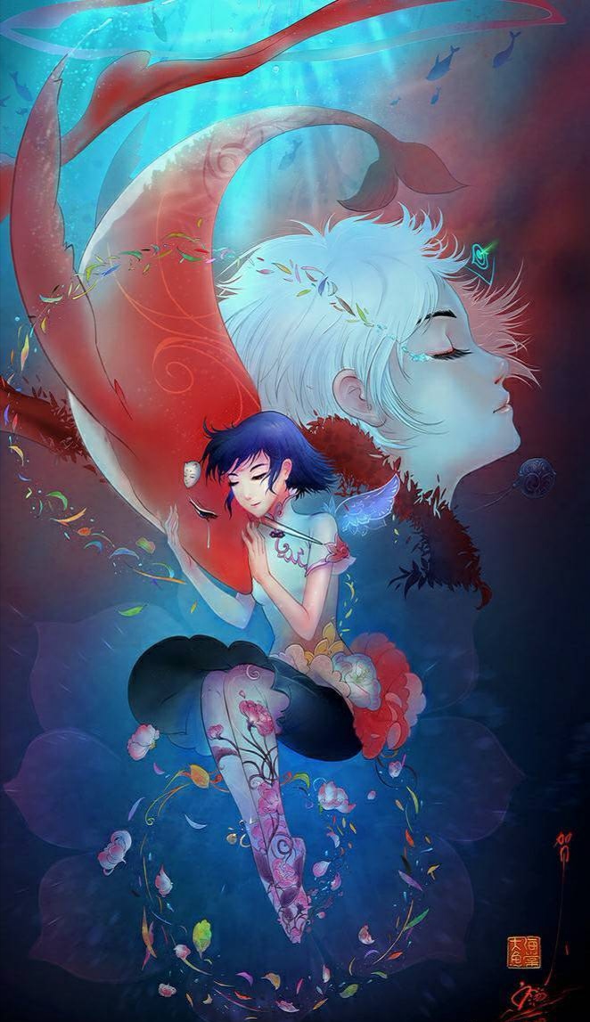 大鱼海棠高清壁纸女,大鱼海棠台词壁纸