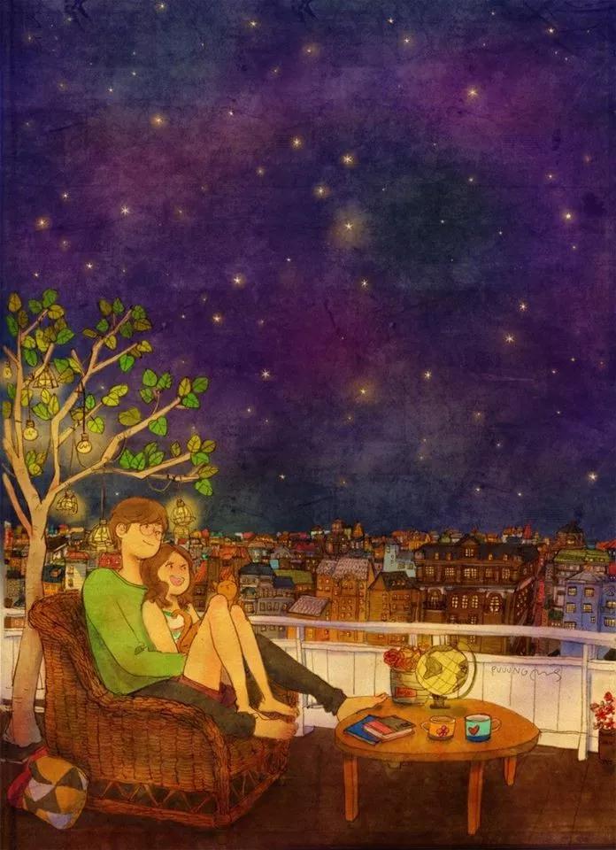 这些画也太甜了吧！！！看完只想谈！恋！爱