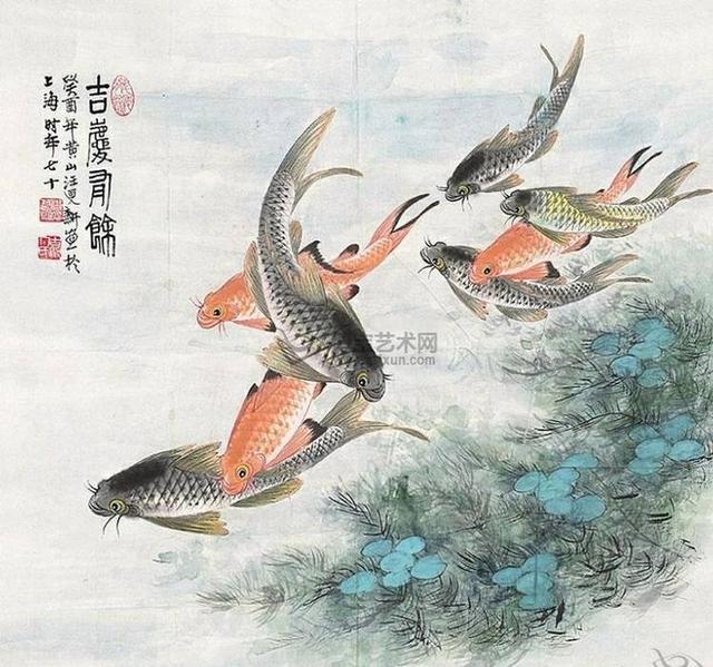 看“虎鱼大家”汪更新——画鱼，鱼翔浅底；画虎，虎啸深山