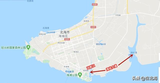 广西北海向海大道工程,北海市海丝大道规划图
