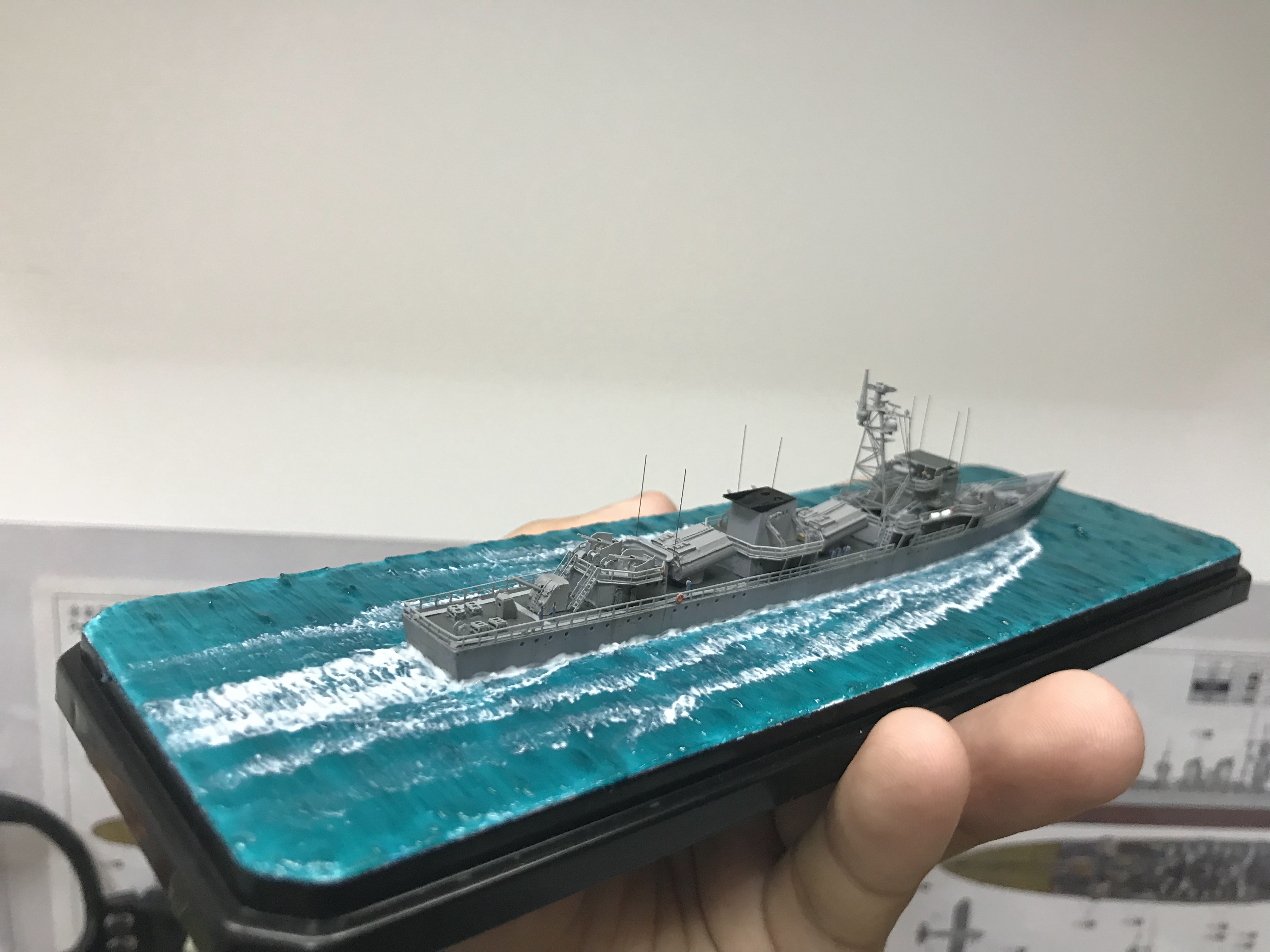「手工船模」1/700宜宾号导弹护卫舰制作小记