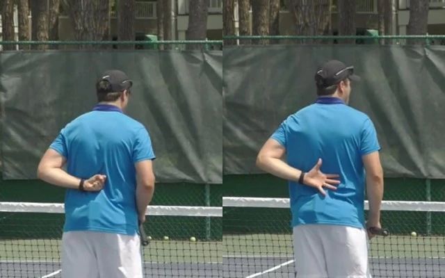 网球双打手势代表的战术,网球双打二区战术