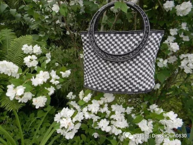 塑料袋编拖鞋,毛线编织浴花袋