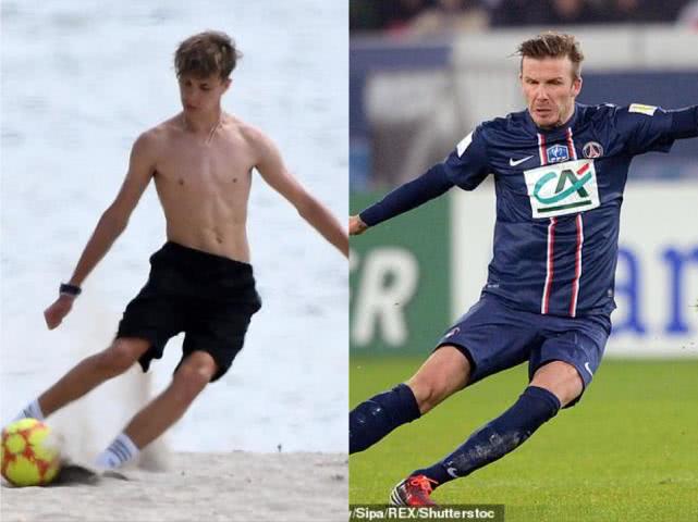 小七和贝克汉姆视频,小七与哥哥罗密欧踢足球