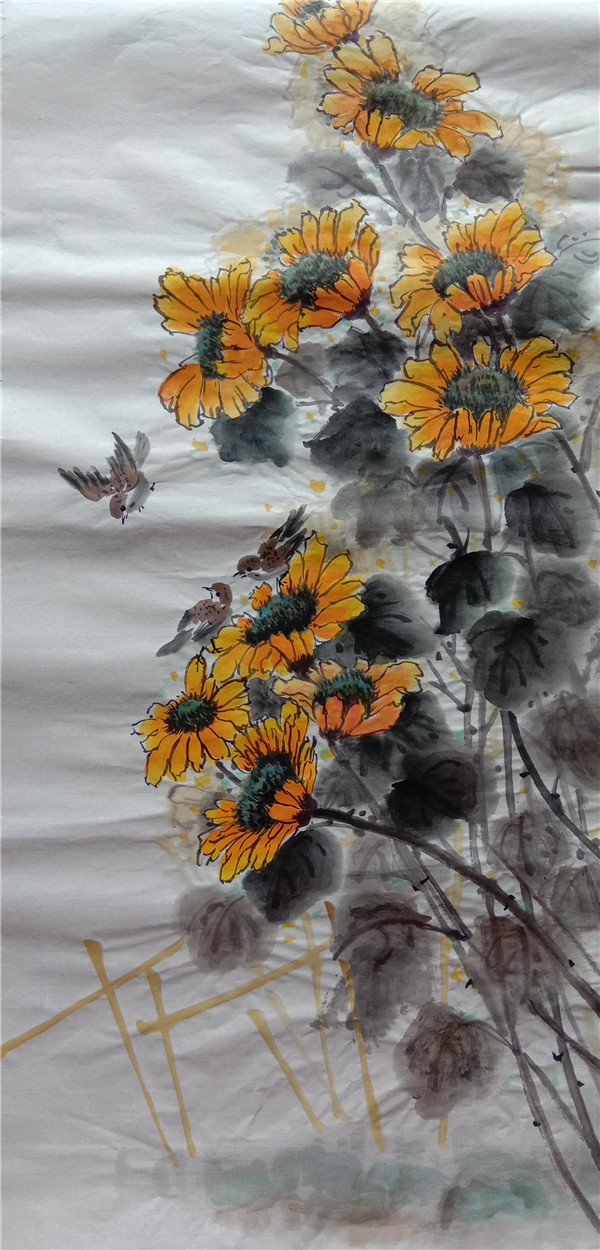 画家王占海花鸟作品欣赏,画家李海泉花鸟画作品欣赏