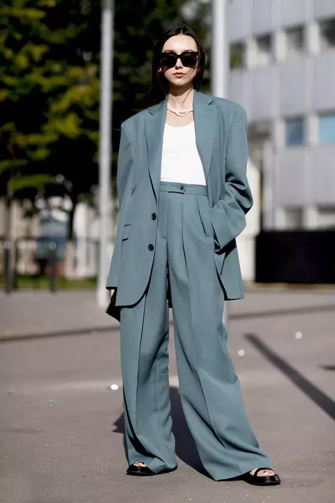 哪都瘦就腿粗,老爹裤小个子显腿瘦