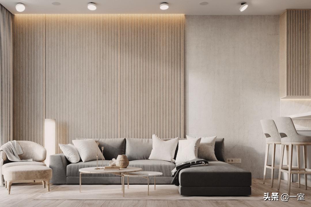 3.3米背景墙设计,客厅背景墙设计简约款