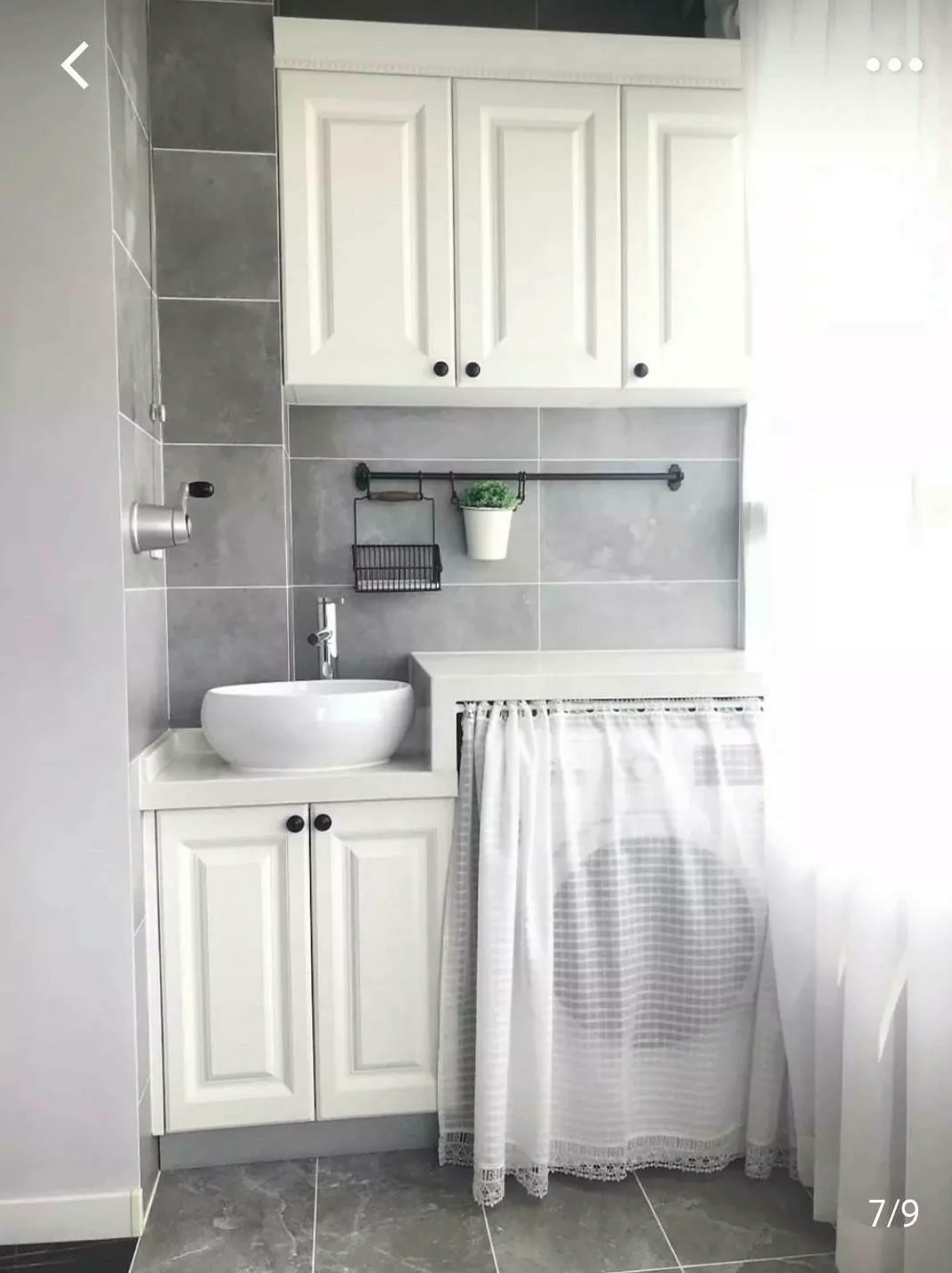 阳台1.2米洗衣机柜洗手盆一体,阳台洗衣机柜怎么选便宜