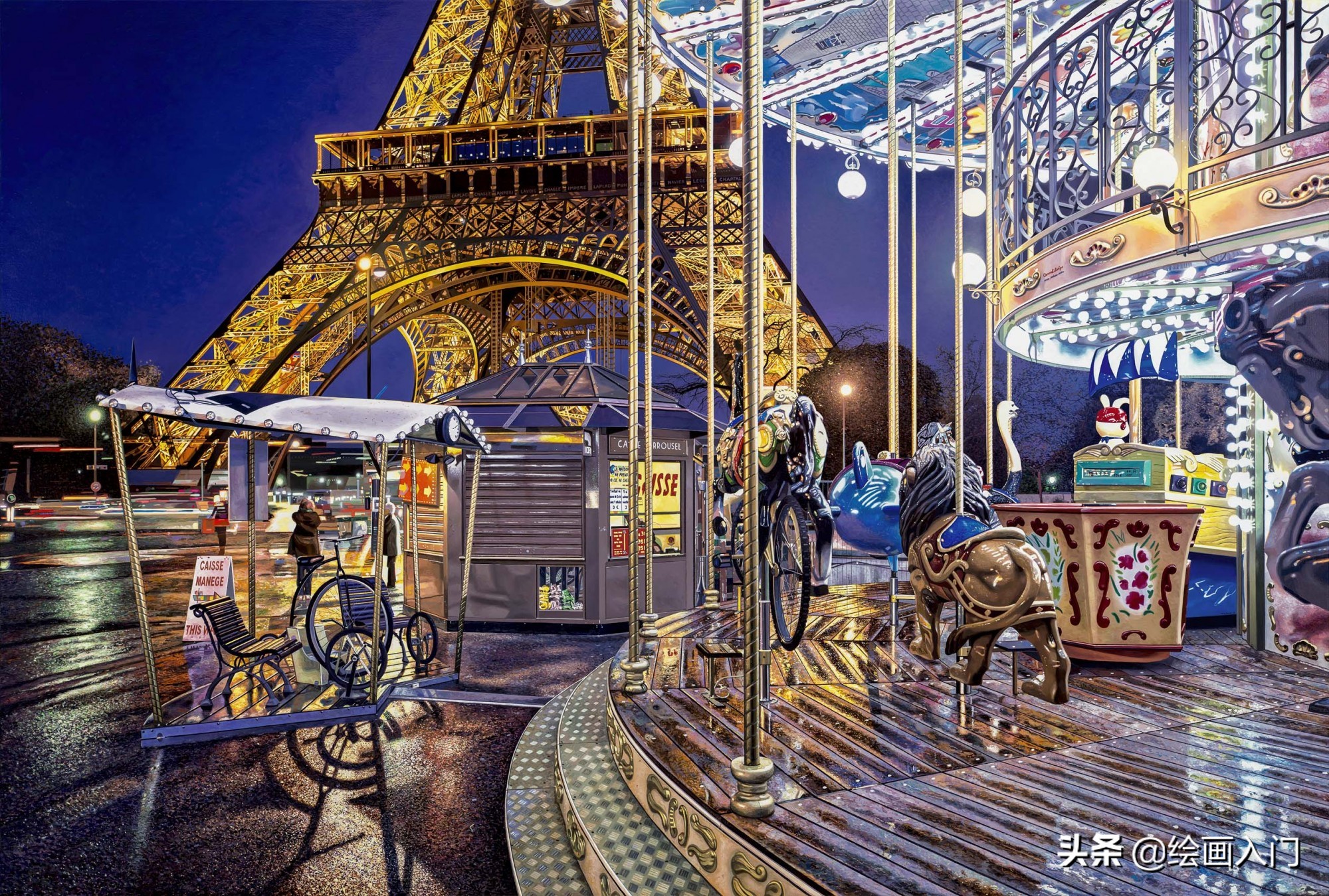 人肉相机艺术家，用最传统的方式绘制超写实风格城市风景，惊人