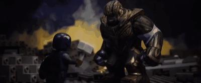 乐高复联四雷神打响指,复联四灭霸乐高