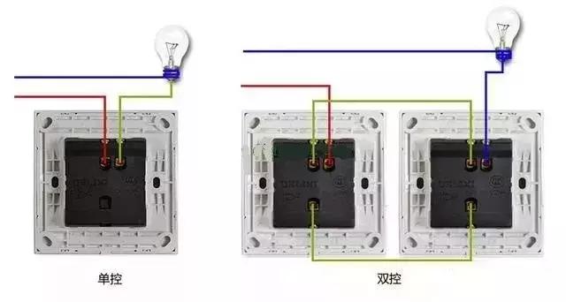 两个开关控制一个灯怎么接电路图,一个开关控制两个灯交替亮为什么