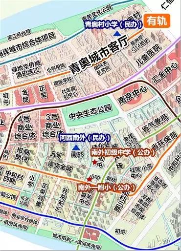 南外河西教育集团,南外河西分校学区范围