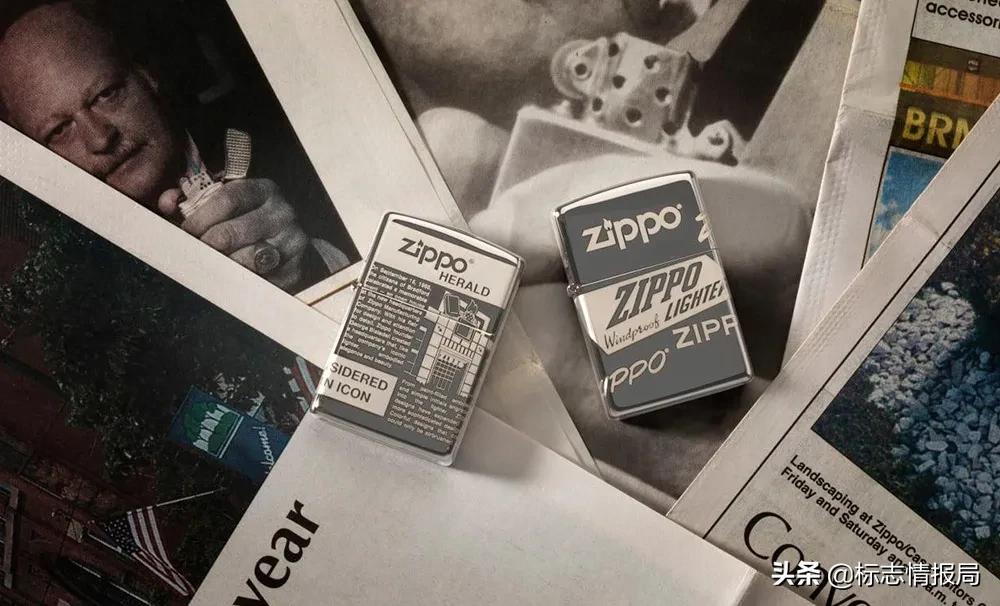 zippo有五个火焰logo,zippo60年代广告图案