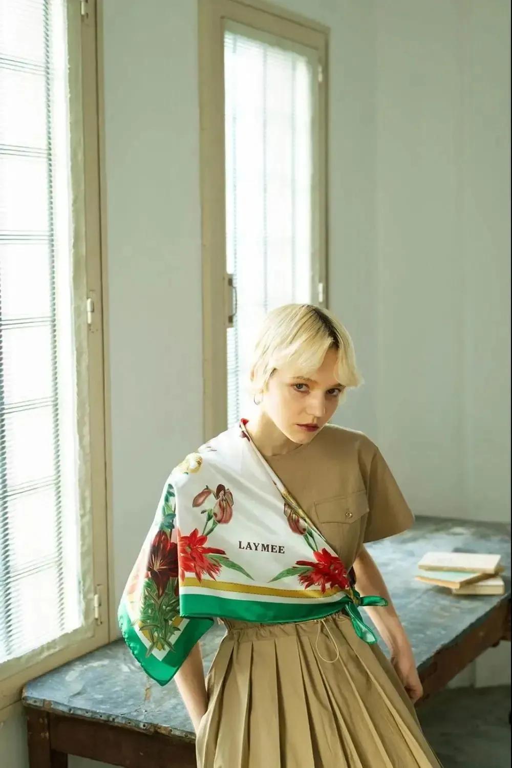 长丝巾古装系法3米长1.5米宽丝巾,长条丝巾配衬衣的系法简单又漂亮