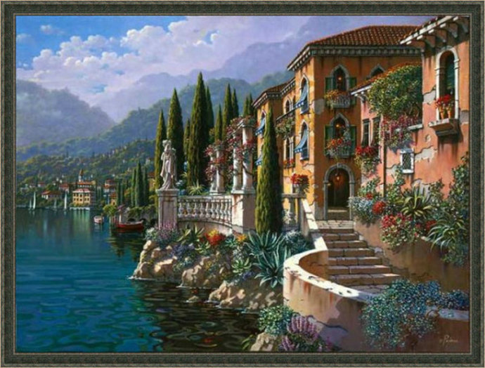 俄罗斯大师唯美风景油画,唯美风景一束花图